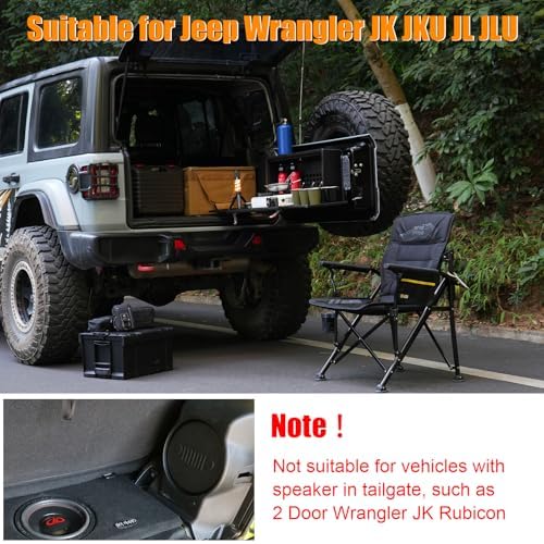 Tailgate Table Rear Foldable Cargo Shelf Tailgate Table Storage Lock Box MOLLE - Image 6