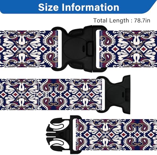 Luggage Straps Suitcase Belts Wide Adjustable Packing Straps, Bright Color - Image 2