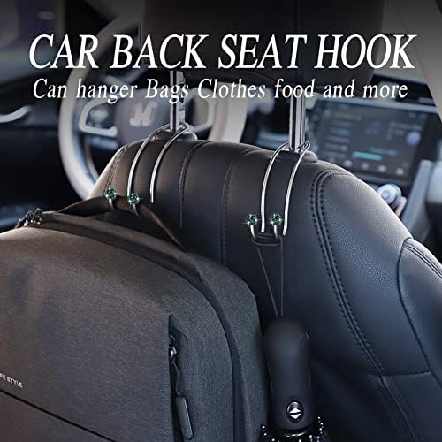 SAVORI Auto Hooks Bling Car Hangers Organizer Seat Headrest Hooks Strong and - Image 2