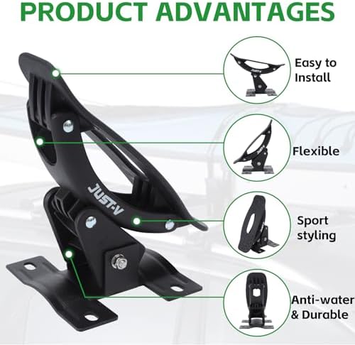 Just-V Steel Kayak Saddle Roof Racks Universal Car Roof Rack - Image 2