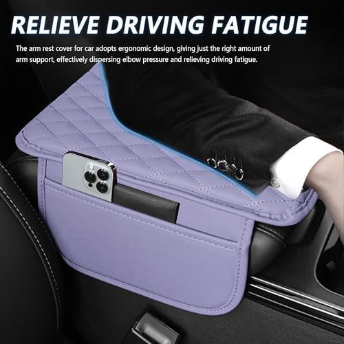 Stacool Upgraded Car Center Console Cover, Microfiber Leather Car Armrest Cover - Image 4