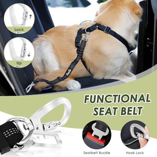 SlowTon Dog Seat Belt and Harness - Image 3