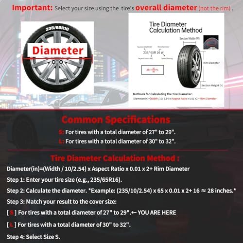 4-Pack RV Tire Covers, Waterproof & UV Resistant Wheel Covers - Image 6