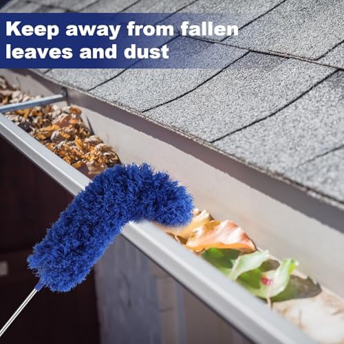 Gutter Cleaning Tool from Ground, Adjustable Telescopic Extendable Long Pole - Image 5
