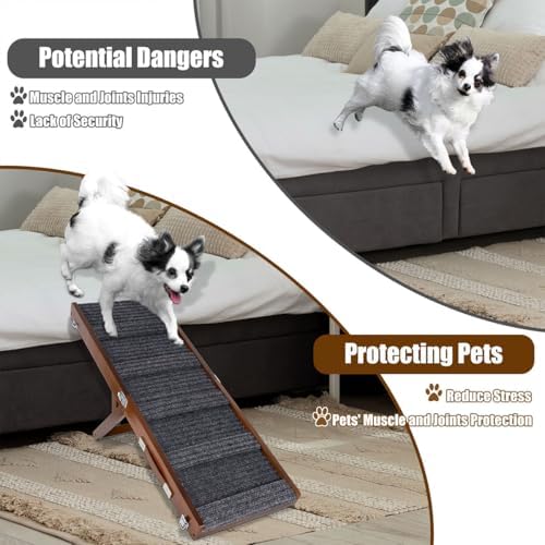 Okydoky Small Dog Ramp, Adjustable 4-Level Height, Foldable - Image 3