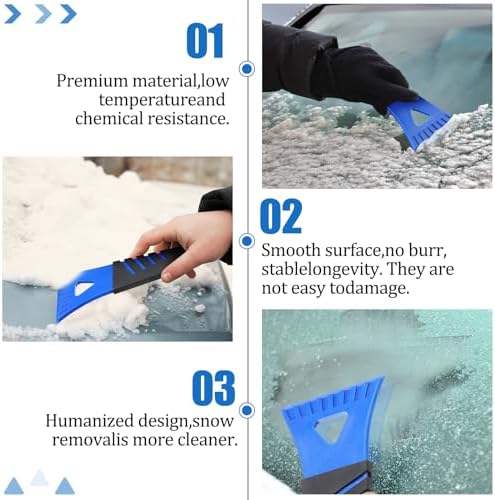Frienda 48 Pcs Ice Scraper for Car Windshield Plastic Snow Frost Ice Removal - Image 3