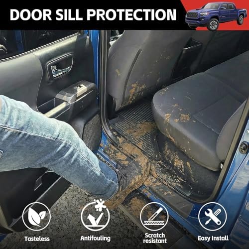 Door Sill Guards Kit Fit for 2022-2026 Rivian R1T Accessories Entry Guard - Image 3