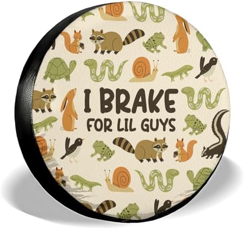 GENANY Small Animal Quote Thick PVC Leather Spare Tire Cover Size 17 by GENANY