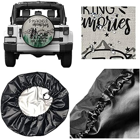 Making Memories One Campsite at a Time Spare Tire Cover Wheel Protectors Tyre - Image 7