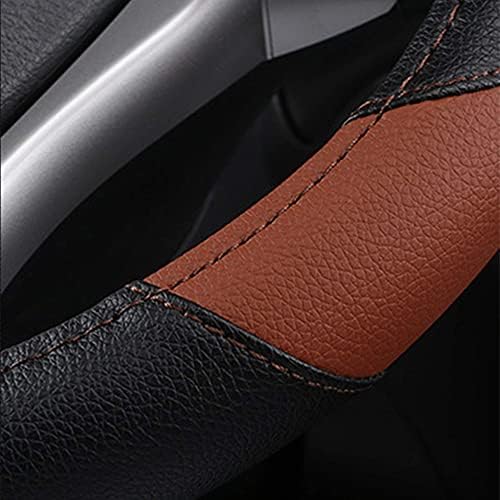Leather Car Steering Wheel Cover, Universal Fit - Image 4