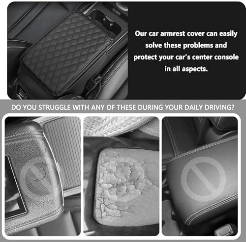 Stacool Upgraded Car Center Console Cover, Microfiber Leather Car Armrest Cover - Image 6
