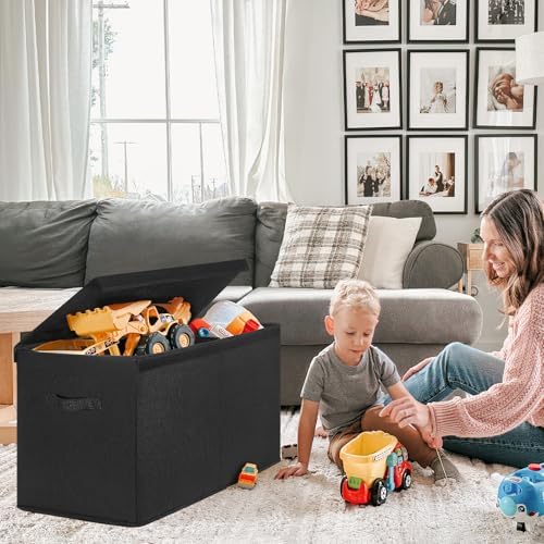 INDRESSME 85L Large Toy Storage Box, Lid & Dividers - Image 2