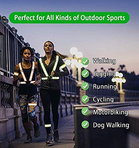 Chiwo Reflective Vest Running Gear 2Pack, High Visibility Safety Vest - Image 6