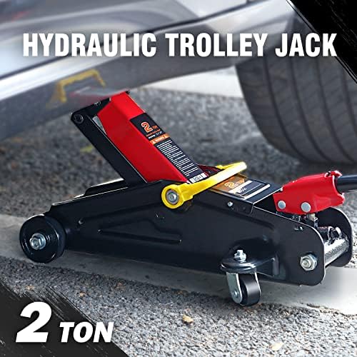 DNA Motoring TOOLS-00234 Low Profile Hydraulic Trolley Service/Floor Jack - Image 2