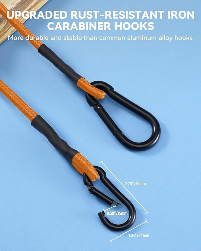 8 Pack 36" Heavy Duty Bungee Cords - Image 3