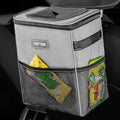 HOTOR Car Trash Can, Leakproof Car Organizer, Light Gray by HOTOR