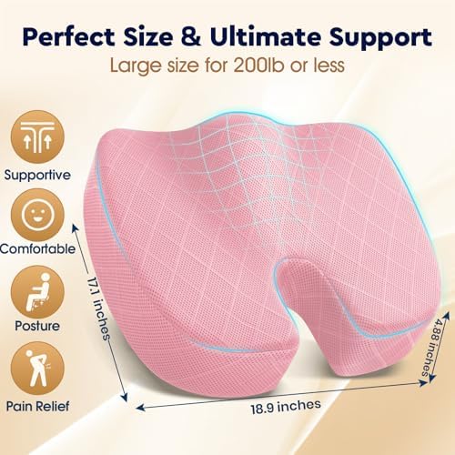 TushGuard Seat Cushion, Memory Foam Office Chair Cushion - Image 2