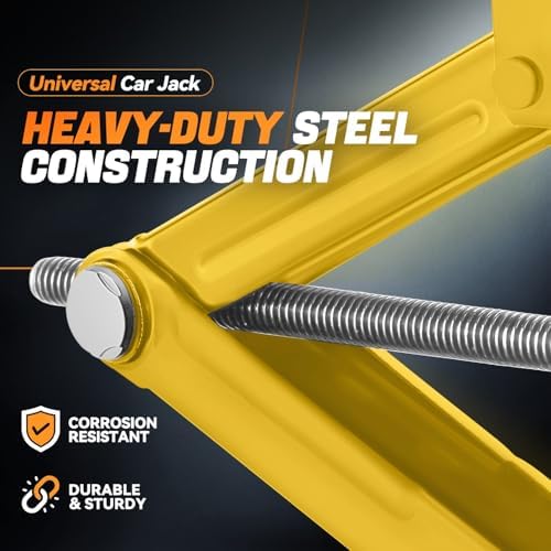 Auto Dynasty Scissor Jack, 1.5 Ton Portable Car Lift Jack, Quick Lift Car Tire - Image 5