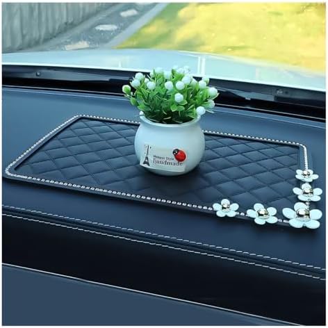 Bling Daisy Car Dashboard Anti-Slip Mat, Rhinestone Auto Dash Phone Hold Sticky - Image 5