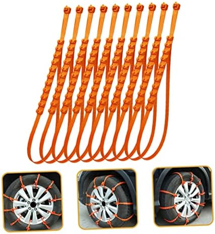 Car Tire Anti-skid Cable Ties 10pcs Plastic Emergency Traction Chains - Image 7