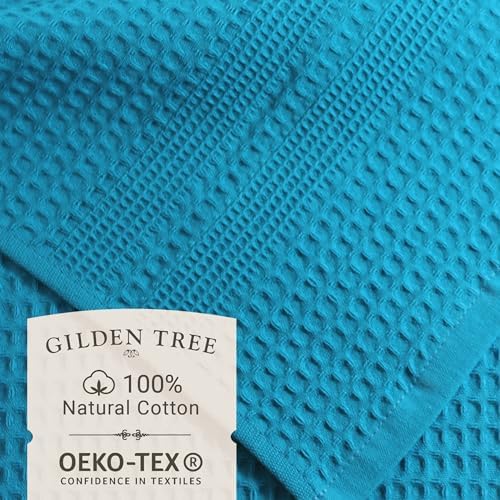 GILDEN TREE Waffle Towel Set Quick Dry Thin | 2 Bath Towels | 2 Hand Towels | 2 - Image 2