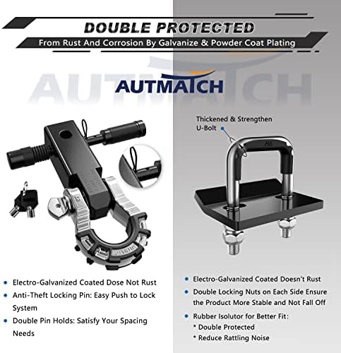 AUTMATCH Hitch Tightener Anti-Rattle Clamp - Image 6
