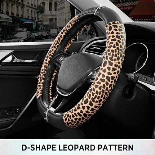 Road Comforts Leopard Steering Wheel Cover - Image 6