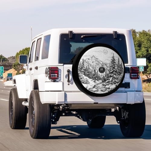 Natural Scene Landscape Spare Tire Cover - Image 2
