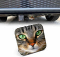 Trailer Hitch Cover 2 Inch Cat, Funny Kitten Cat Portrait Green Eyes Heavy-Duty by Beabes