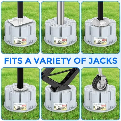 6''Height Trailer Jack Block, 000lbs RV Camper Stabilizer Blocks - Image 4