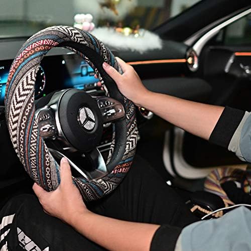 Universal 15inch Ethnic Style Baja Blanket Steering Wheel Cover - Image 2