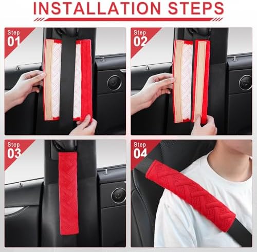 JUSTTOP 2-Pack Universal Car Seat Belt Pads Cover - Image 5