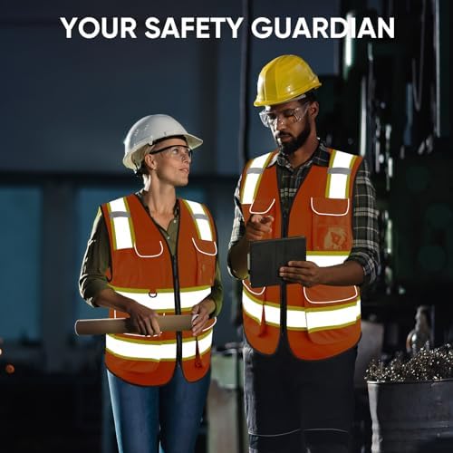 TICONN High Visibility Reflective Safety Vest - Image 6