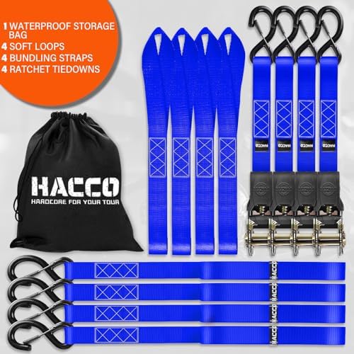 Haccoplanet Ratchet Tie Down Straps, 1 in x 16 ft - Image 5