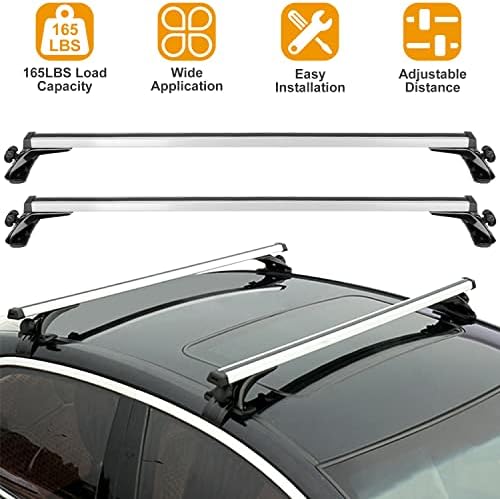 47.24in Universal Top Roof Rack Cross Bar Cargo Carrier Aluminum Crossbar Rack - Image 2