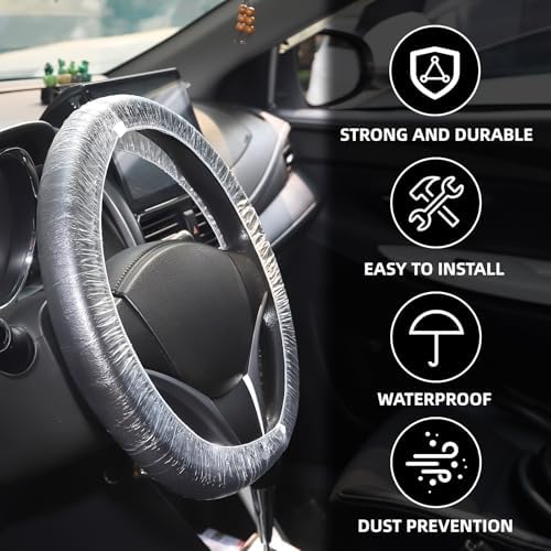 200PCS Disposable Steering Wheel Covers, Disposable Steering Wheel Protector - Image 3