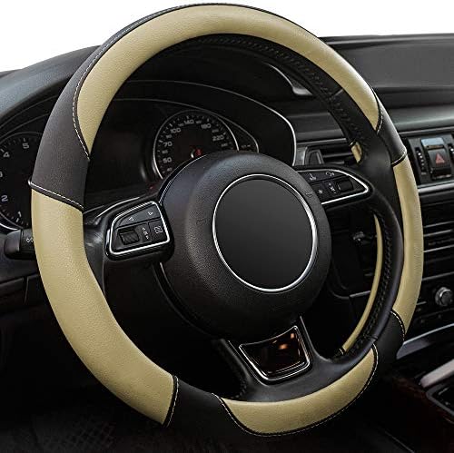 Universal Car Steering Wheel Cover Breathable Anti-Slip, 15 inch Microfiber by Xizopucy