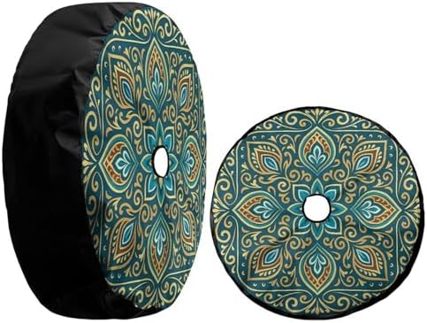 KiuLoam Boho Mandala Turquoise Spare Tire Cover - Image 3
