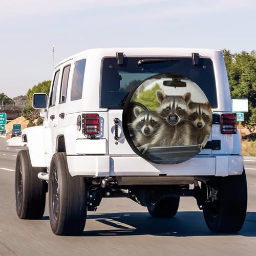 KiuLoam Three Funny Raccoon Spare Tire Cover - Image 3