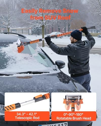 VEVOR Car Snow Brush, 3-in-1 Snow Remover - Image 3