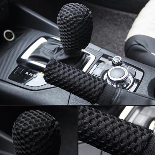 AUCELI 2 Pack Car Gear Shift Knob Cover & Handbrake Cover, Automotive Anti-Slip - Image 5