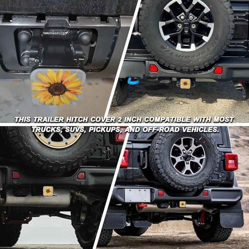 2" Trailer Hitch Cover Rubber Receiver Tube Cap Trailer Hitch Covers - Image 5