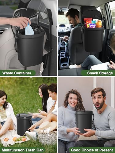Garoopion Soft Silicone Car Trash Can 1.9 Gallon - Image 3