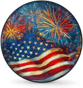 Fireworks Flag Spare Tire Cover Dust-Proof Wheel Protector by Unknown
