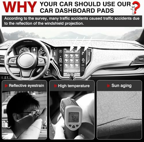 Autorder Dashboard Cover Mat for 2020 2021 2022 2023 2024 2025 Subaru Outback - Image 2