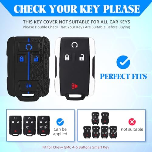 QBUC 2PCS for Chevrolet Key Fob Cover - Image 2