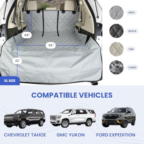 4Knines SUV Cargo Liner for Dogs, Fold Down Seats, Camo XL - Image 2