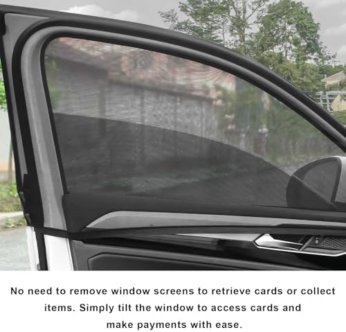 2 PCS Car Window Shades, Double-Layer Automotive Front Side Window Sunshade - Image 5