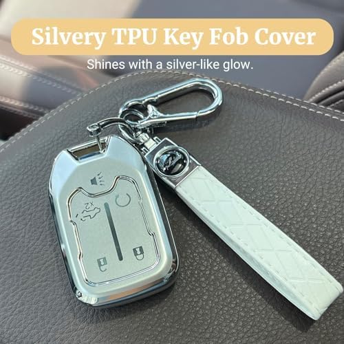 Joouheax Soft TPU 5-Button for Chevy Key Fob Cover - Image 5