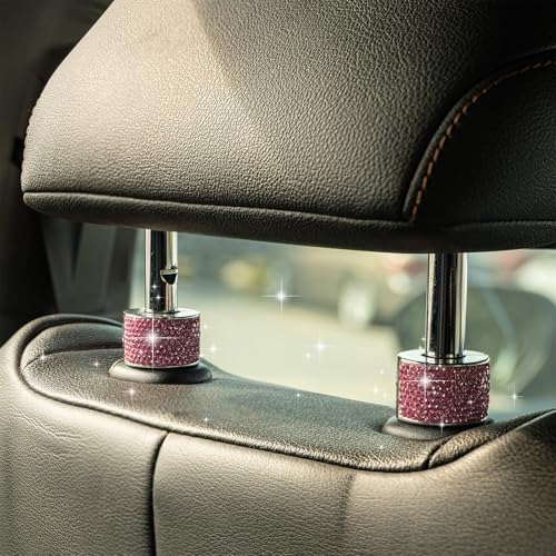 Rislobx 2PCS Magnetic Car Headrest Collars, Rhinestone Car Head Rest Collars - Image 6